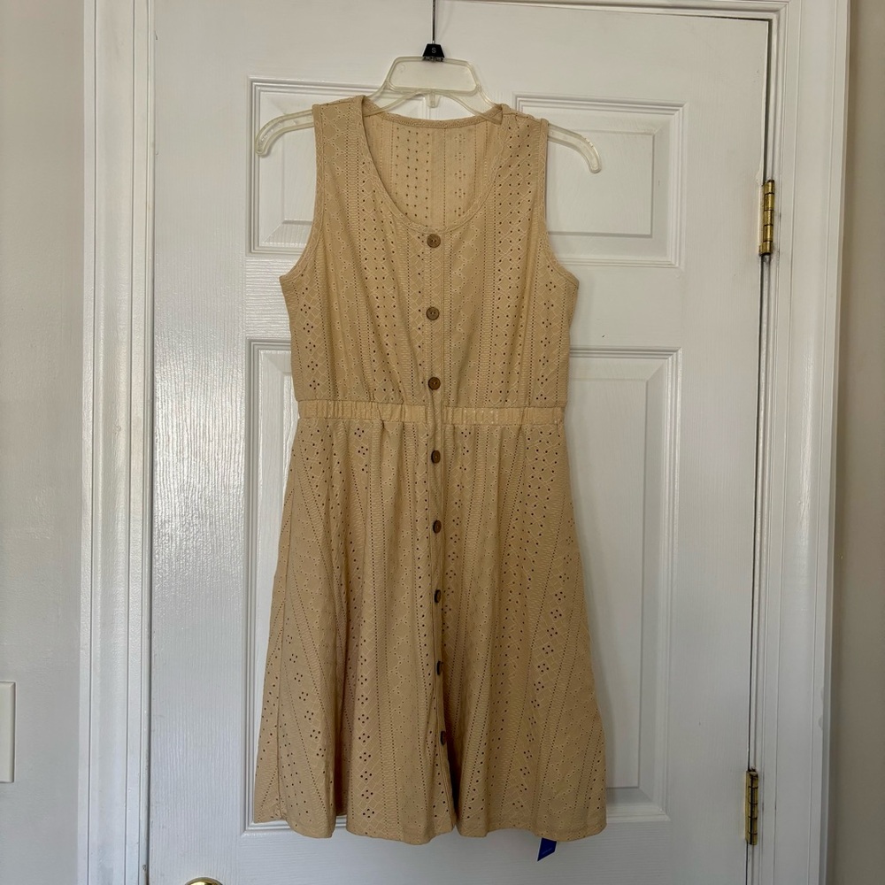 Cupshe Beige Jersey Mini Dress